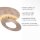 Plafonnier LED stylé orientable 6 W en feuille dor
