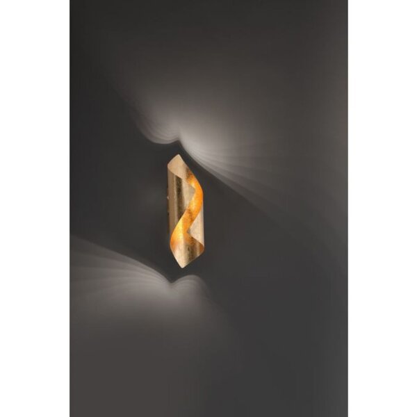 Applique murale LED de style Interrupteur 3000 K en feuille dor