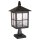 Lanterne de jardin HAROLD Noir Verre d&eacute;glise Aluminium