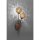 Applique murale rustique brun rouille or H:44 cm G9 2-flmg