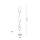 Lampadaire LED à intensité variable en acier H:134 cm 3000 K 3128 lm