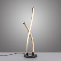 Lampe de table LED élégante noire et...