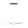 Grande lampe LED à suspendre noir or 105 cm 3000 K dimmable