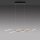 Grande lampe LED à suspendre noir or 105 cm 3000 K dimmable