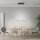 Grande lampe LED à suspendre noir or 105 cm 3000 K dimmable