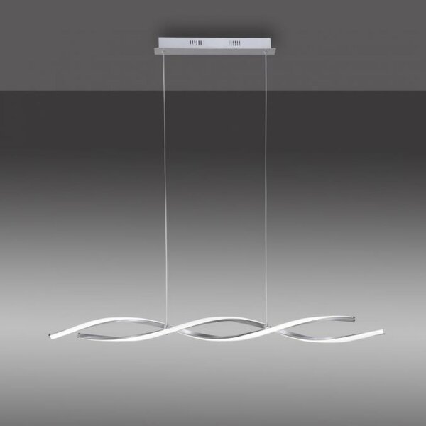 Grande lampe LED suspendue en acier 110 cm 3000 K dimmable