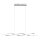 Grande lampe LED suspendue en acier 110 cm 3000 K dimmable