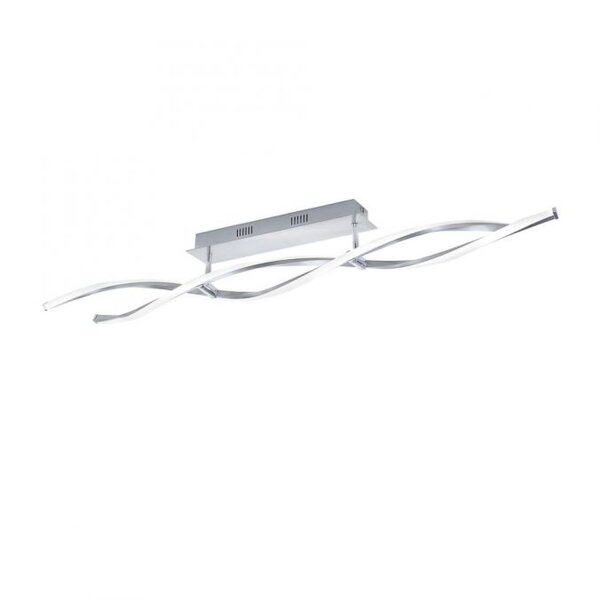 Lampe de plafonnier LED à intensité variable en acier 110 cm 3000 K vagues
