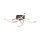 Lampe de plafonnier LED à intensité variable noir or L:78 cm 4220 lm