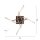 Lampe de plafonnier LED à intensité variable noir or L:78 cm 4220 lm