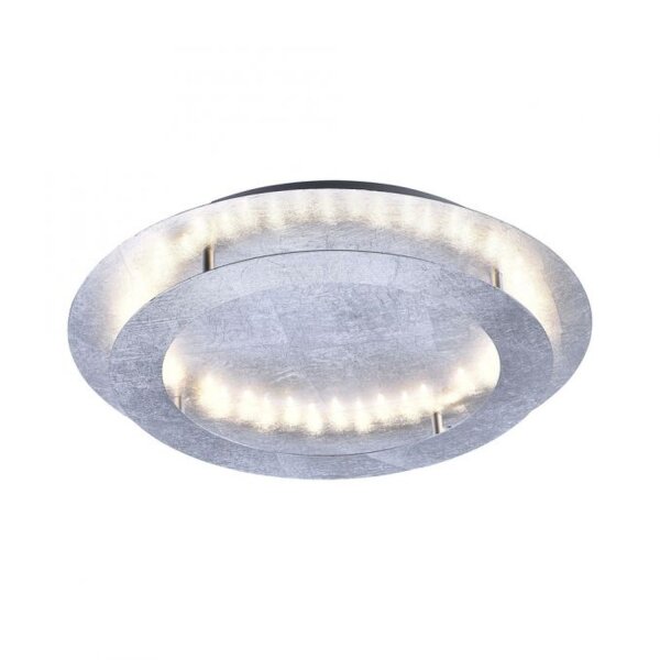 Plafonnier LED en métal argenté 3000 lm Ø50 cm