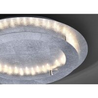 Plafonnier LED en métal argenté 3000 lm...
