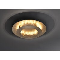 Plafonnier LED en feuille dor métal 2270 lm...