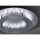 Plafonnier LED feuille dargent métal 18 W Ø40 cm