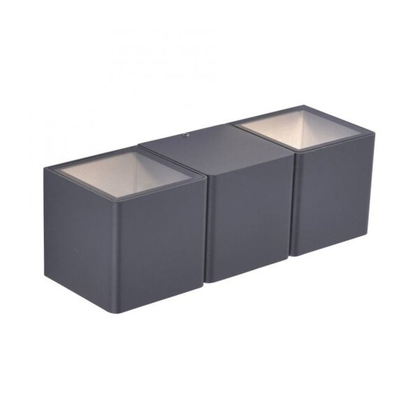 Applique LED extérieure aluminium IP54 22,5 cm anthracite