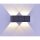Applique LED extérieure aluminium IP54 22,5 cm anthracite
