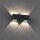 Applique LED extérieure aluminium IP54 22,5 cm anthracite