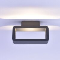 Applique LED extérieure aluminium anthracite IP54...