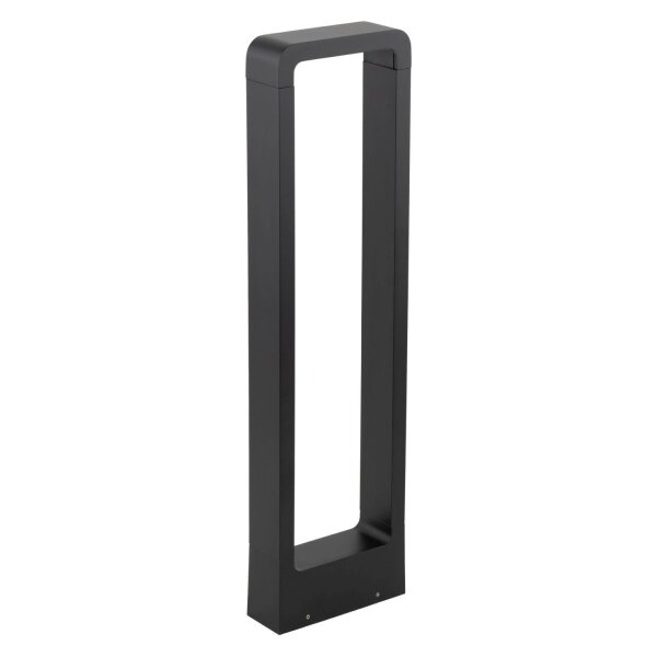 Borne déclairage LED métal 60 cm de haut IP54 noir 480 lm
