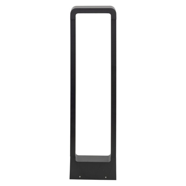 Borne déclairage LED métal 60 cm de haut IP54 noir 480 lm