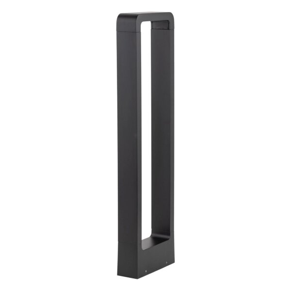 Borne déclairage LED métal 60 cm de haut IP54 noir 480 lm