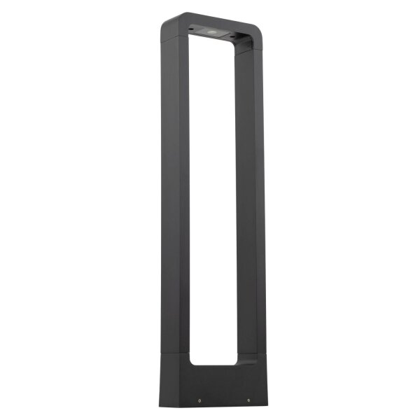Borne déclairage LED métal 60 cm de haut IP54 noir 480 lm