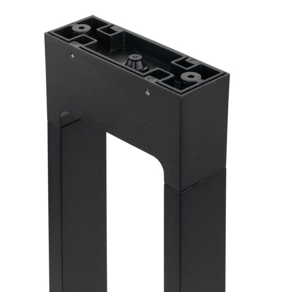 Borne déclairage LED métal 60 cm de haut IP54 noir 480 lm