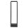 Borne déclairage LED métal 60 cm de haut IP54 noir 480 lm