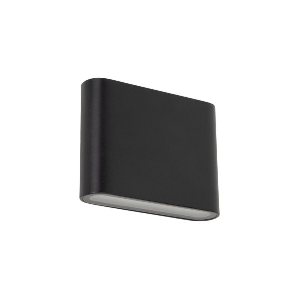 Applique extérieure LED aluminium noir IP54 Up Down
