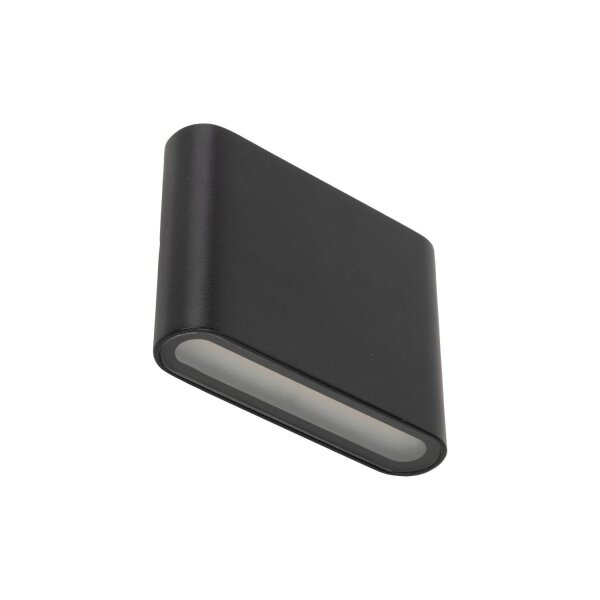 Applique extérieure LED aluminium noir IP54 Up Down