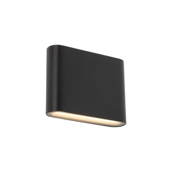 Applique extérieure LED aluminium noir IP54 Up Down