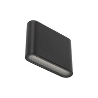 Applique extérieure LED aluminium noir IP54 Up Down