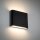 Applique extérieure LED aluminium noir IP54 Up Down