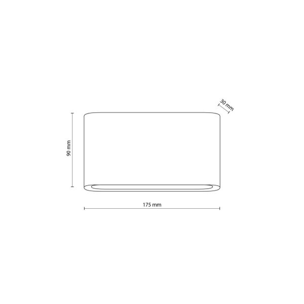 Applique LED extérieure métal noir 17,5 cm IP54 Up Down