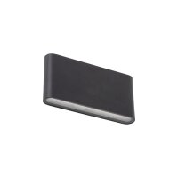 Applique LED extérieure métal noir 17,5 cm...