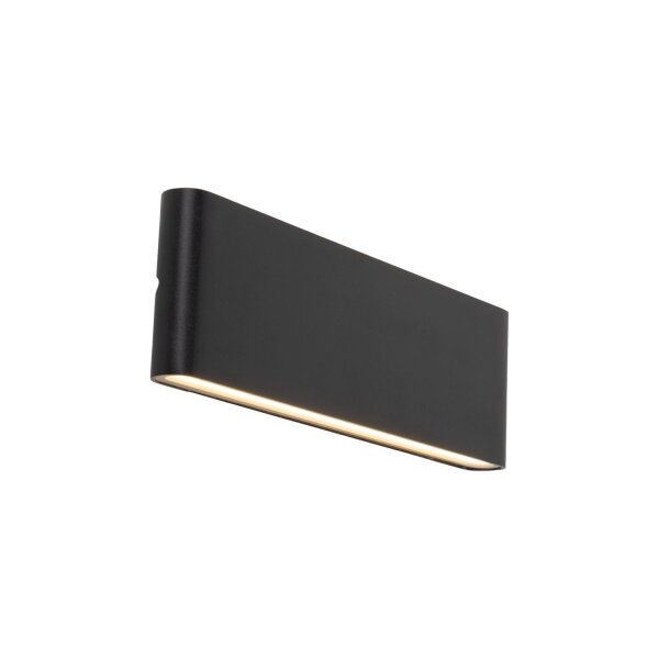 Lampe LED dextérieur mur métal noir 30 cm IP54 Up Down