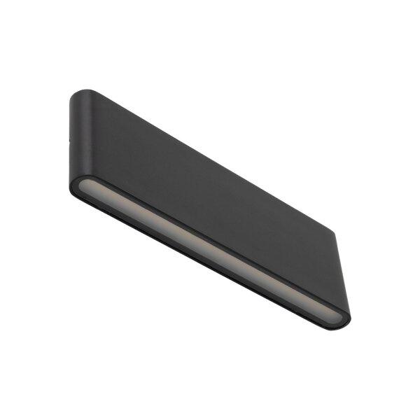 Lampe LED dextérieur mur métal noir 30 cm IP54 Up Down