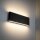 Lampe LED dextérieur mur métal noir 30 cm IP54 Up Down