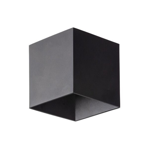 Lampe dextérieur LED Mur Noir Métal IP54 3000 K Cube