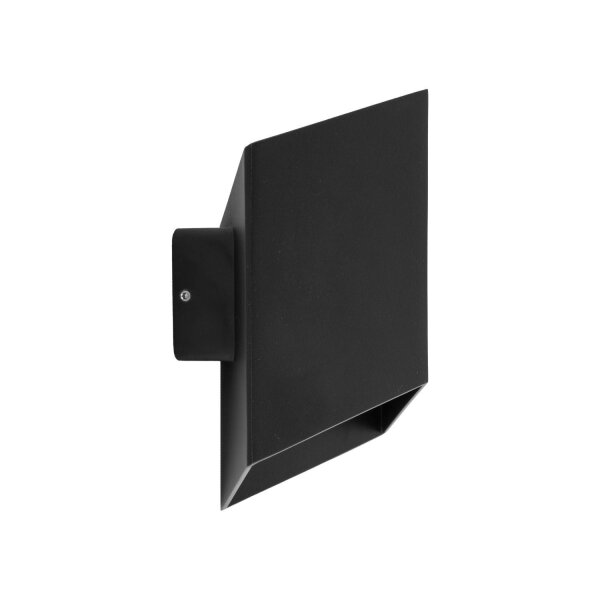 Lampe dextérieur LED Mur Noir Métal IP54 3000 K Cube