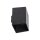 Lampe dextérieur LED Mur Noir Métal IP54 3000 K Cube