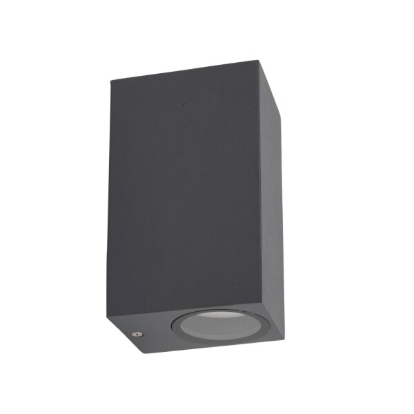 Up Down Lampe dextérieur murale IP44 Métal Gris H:15,1 cm GU10