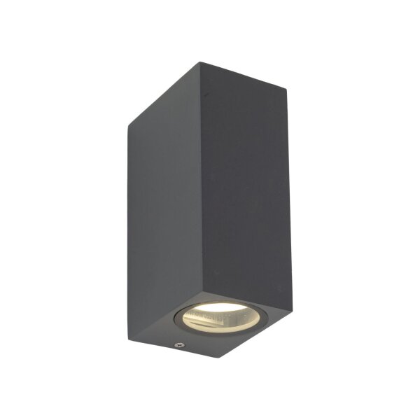 Up Down Lampe dextérieur murale IP44 Métal Gris H:15,1 cm GU10