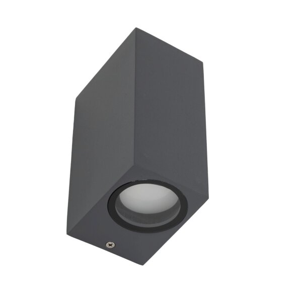 Up Down Lampe dextérieur murale IP44 Métal Gris H:15,1 cm GU10