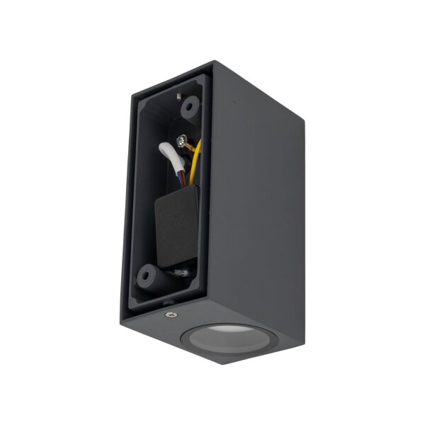 Up Down Lampe dextérieur murale IP44 Métal Gris H:15,1 cm GU10