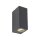 Up Down Lampe dextérieur murale IP44 Métal Gris H:15,1 cm GU10