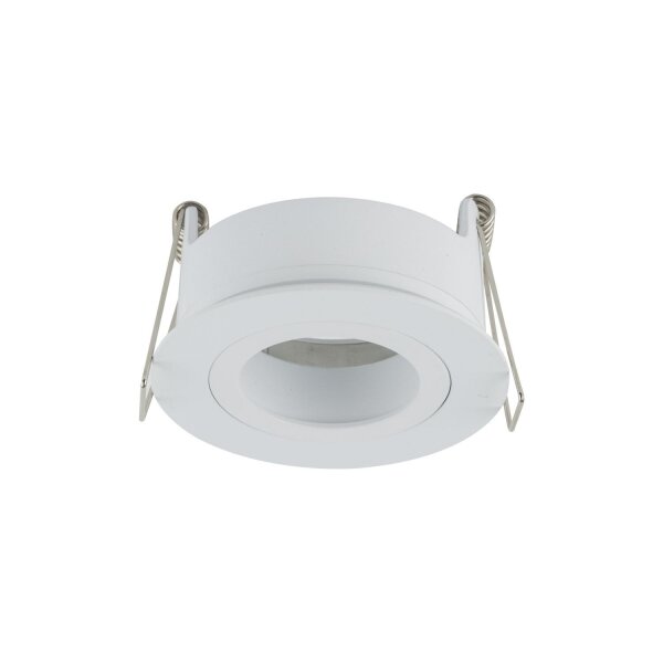 Spot encastré orientable en métal Ø7,5 cm IP65 blanc