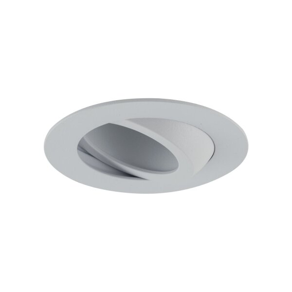 Spot encastré orientable en métal Ø7,5 cm IP65 blanc