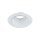 Spot encastré rond métal verre Ø8,5 cm IP65 blanc