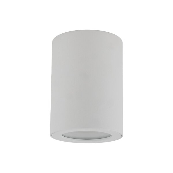 Spot rond à monter en saillie Blanc Métal IP44 Ø6,5 cm